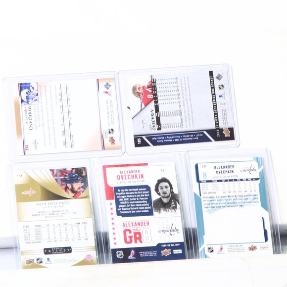 5 Alexander Ovechkin Hockey Cards - A Washington Capitals Superstar Player!!! - Picture 2 of 2